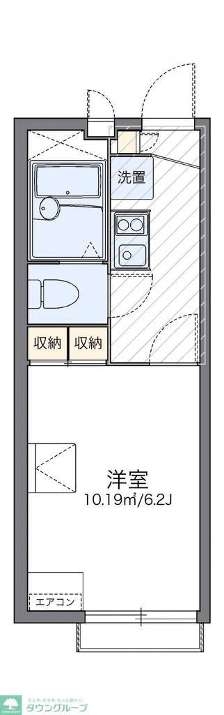 レオパレス匠(1K/2階)の間取り写真