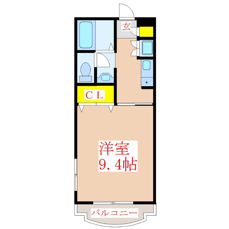 R&Mマンション(1K/3階)の間取り写真