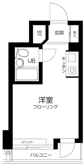 ライオンズステーションプラザ半蔵門(ワンルーム/8階)の間取り写真