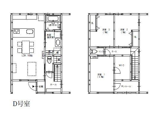 グランメゾンクレスト千代田I(3LDK/1階)の間取り写真