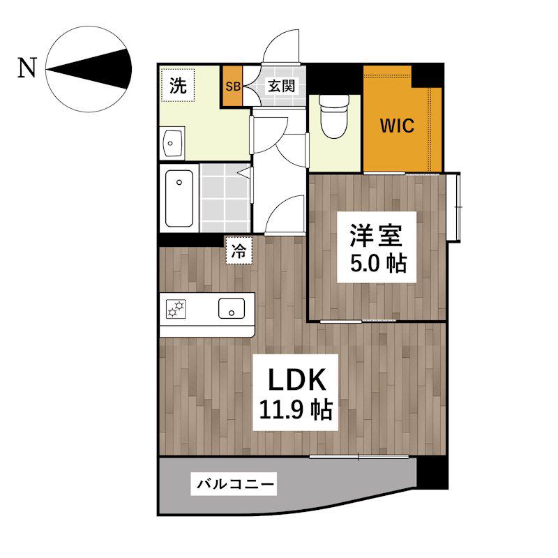 アストレア久和(1LDK/3階)の間取り写真