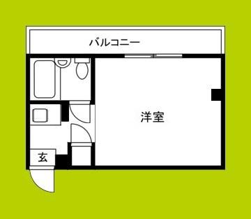 サンハイツ粉浜(ワンルーム/5階)の間取り写真