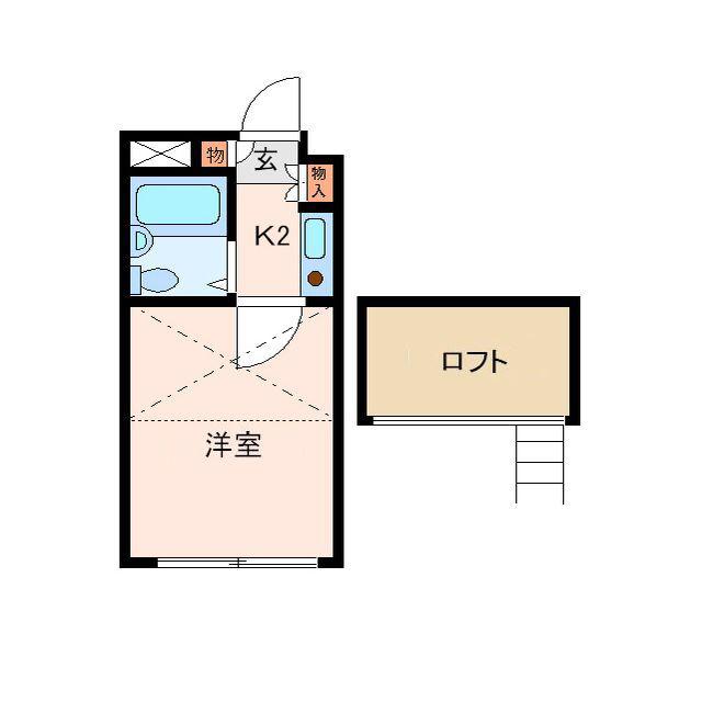 トランスパックビル中野中央(1K/1階)の間取り写真