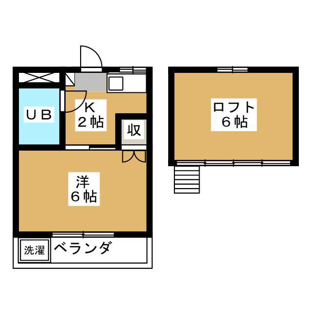 シティプラザ吉祥寺(1K/2階)の間取り写真