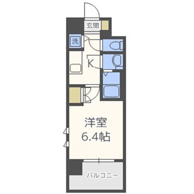 エス・キュート梅田東(1K/12階)の間取り写真