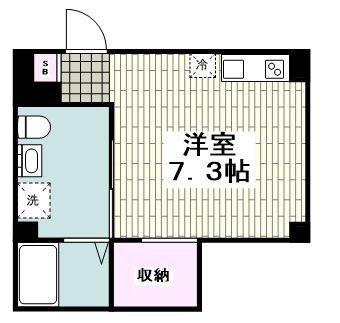アレグリア阪東橋(ワンルーム/5階)の間取り写真
