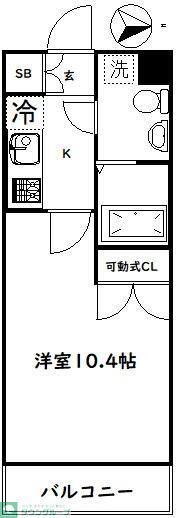 マーブルテラス(1K/3階)の間取り写真