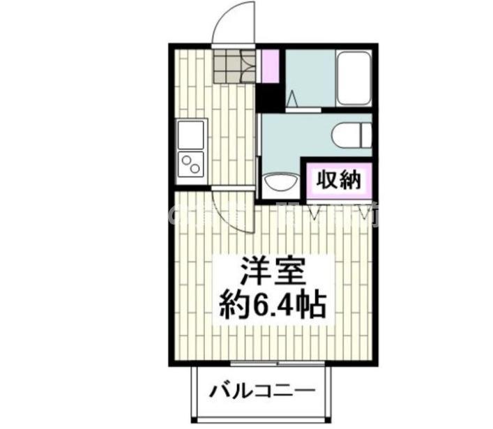 BCASA 横浜南(1K/1階)の間取り写真