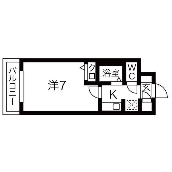 アーバンエース日本橋パル(1K/10階)の間取り写真