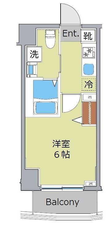 クレヴィスタ池袋本町(1K/7階)の間取り写真