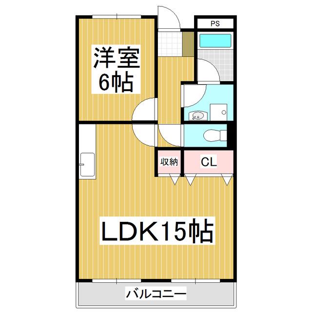 LIMPIA SUN・FLATSみやびか(1LDK/1階)の間取り写真