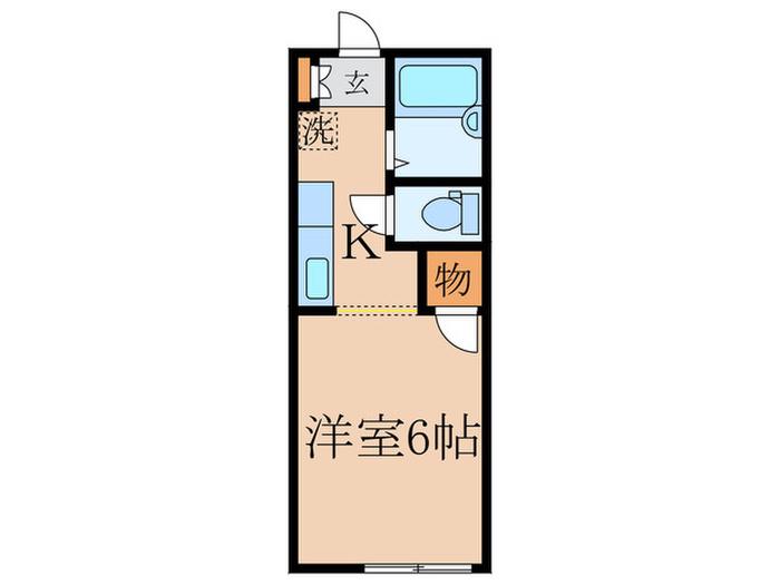 アネスタ下井草(1K/1階)の間取り写真