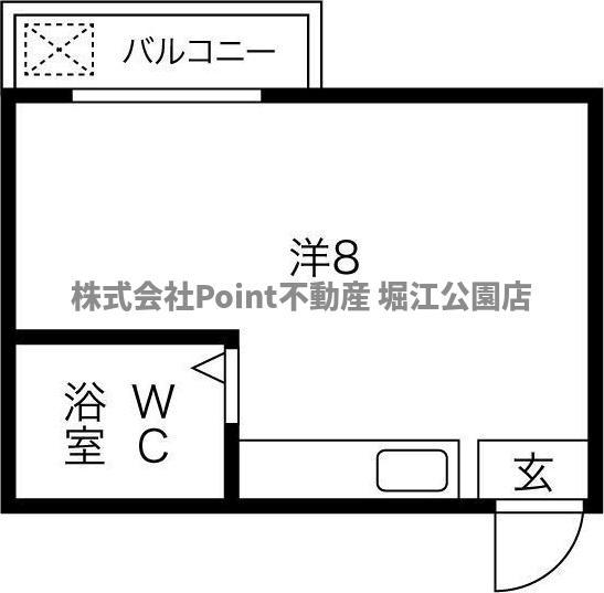 エムティハイツ(ワンルーム/1階)の間取り写真