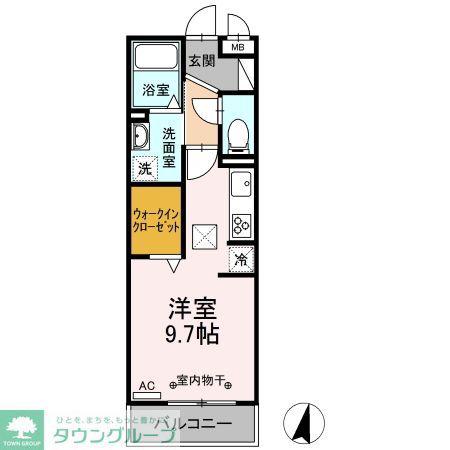 D-ROOM黄金(ワンルーム/3階)の間取り写真