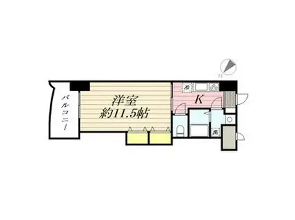 ロイヤル博多駅前(1K/4階)の間取り写真