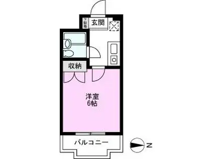 アネックス北越谷プラザ(1K/3階)の間取り写真