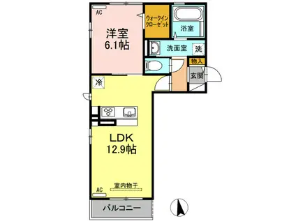 アル・ソーレ住吉(1LDK/3階)の間取り写真