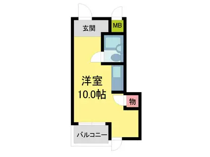 リッチライフ甲子園I(ワンルーム/3階)の間取り写真