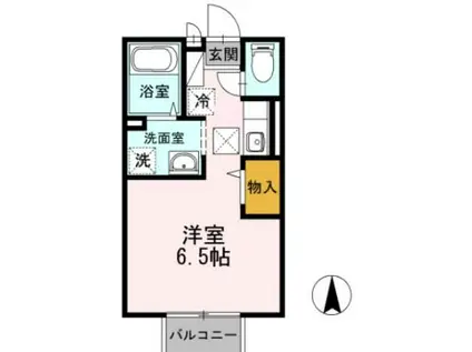 エーデルハイム吉村II(ワンルーム/1階)の間取り写真