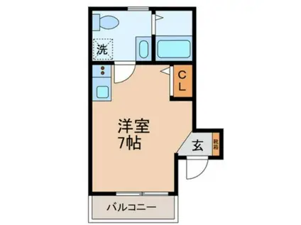 プレジール高田馬場(ワンルーム/2階)の間取り写真