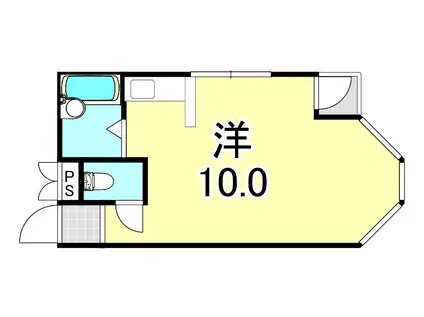 URBビル(ワンルーム/6階)の間取り写真