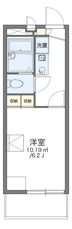 レオパレスルミエール02 3階階 間取り