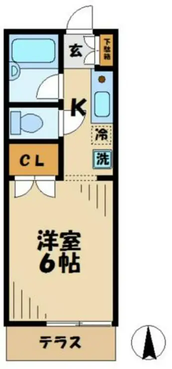 エステル堀之内 2階階 間取り