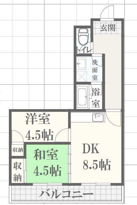 ベアード水上(3LDK/2階)の間取り写真