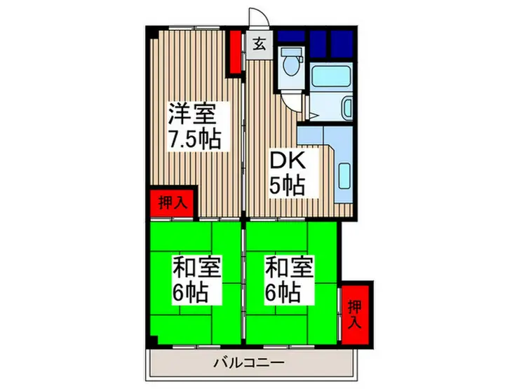 メゾン松しま 3階階 間取り