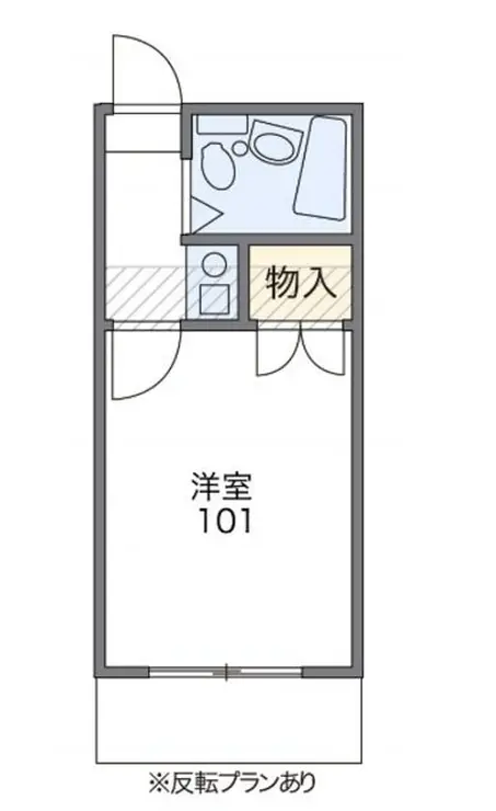 レオパレスブルーリバー 2階階 間取り