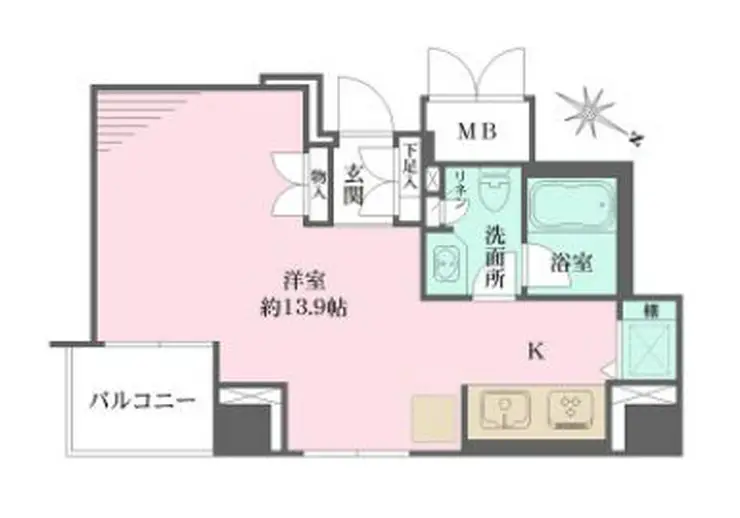 パークハウス渋谷山手 8階階 間取り
