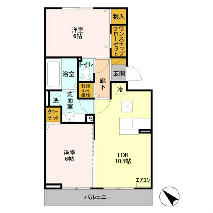プレジール 1階階 間取り