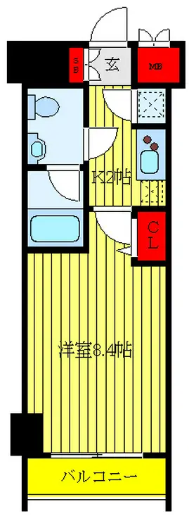 LEXE赤羽 4階階 間取り