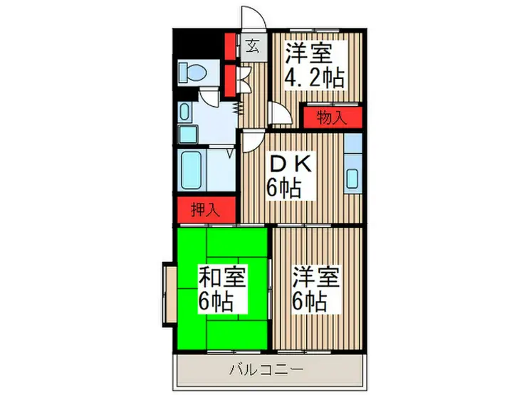 エミネンス北戸田 3階階 間取り