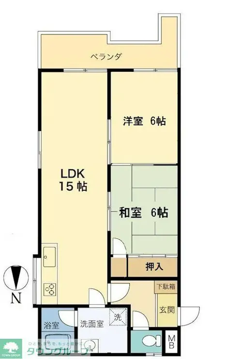 アルスつきみ野 2階階 間取り
