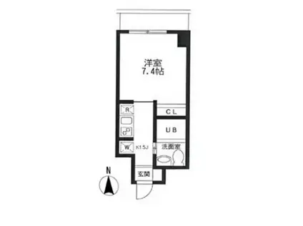 KDXレジデンス御徒町(1K/13階)の間取り写真