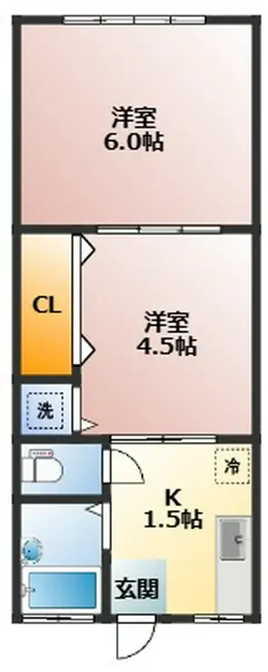 彦金マンション 3階階 間取り