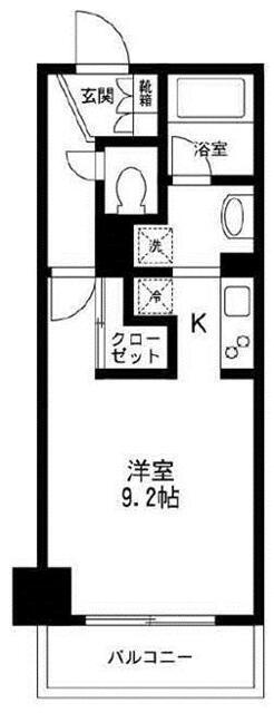 レジディア荻窪(ワンルーム/3階)の間取り写真