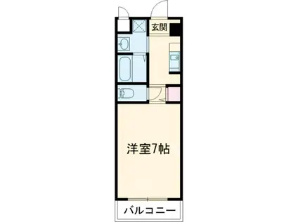 カーライル堺市駅前(1K/7階)の間取り写真