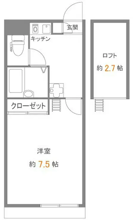 メインシティガーデンベレノス 1階階 間取り