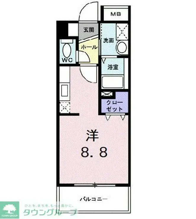 ヴィラ クリアブルック 5階階 間取り