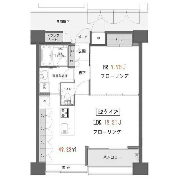 ガーデン蒲田 8階階 間取り