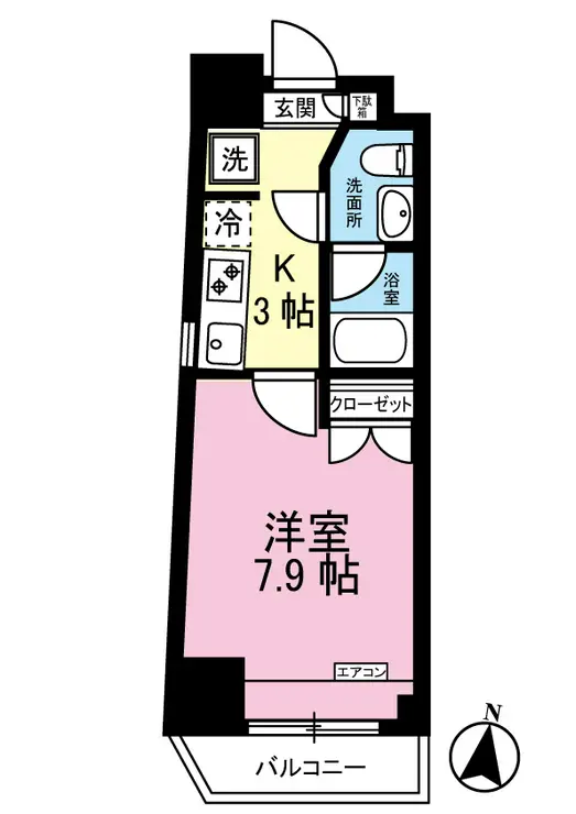 台町レジデンス 4階階 間取り