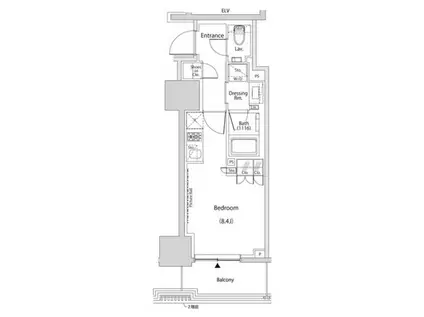 ザ・パークハビオ新中野(ワンルーム/10階)の間取り写真