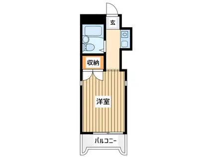 エクセレント21(ワンルーム/3階)の間取り写真