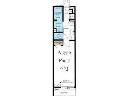 リブリ・大杉(1K/1階)の間取り写真