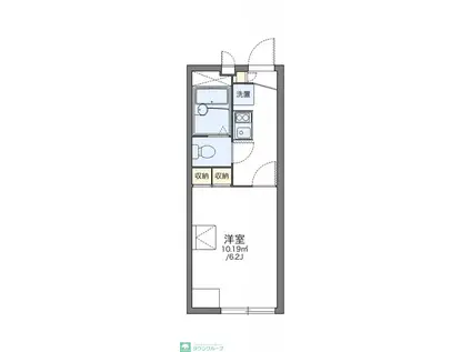 レオパレスOKINO(1K/1階)の間取り写真