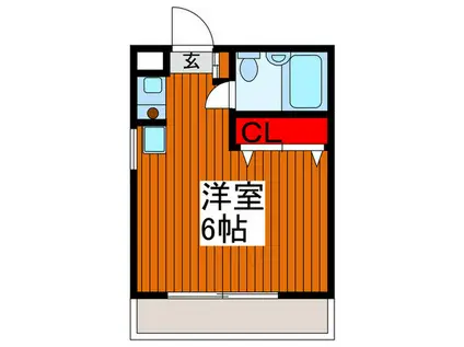 メゾンパシフィコ(ワンルーム/1階)の間取り写真