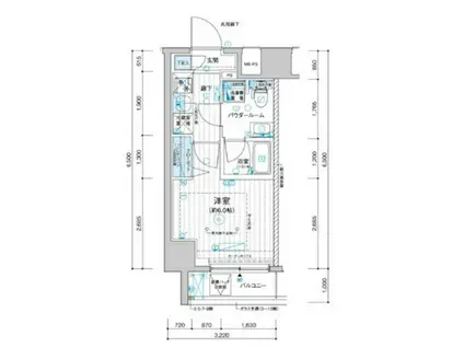 メインステージ川崎南幸町(1K/4階)の間取り写真