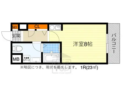 PEDDY MARRY2(ワンルーム/1階)の間取り写真